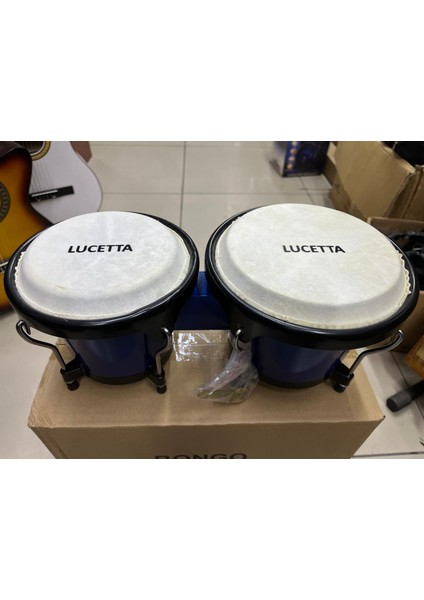 Hayvan Derili Ağaç Bongo Mavi 6" ve 7" Çap Kod 8776