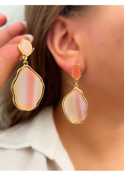 Set.up Rose Quartz Taşlı Sallantılı Küpe fiyatları