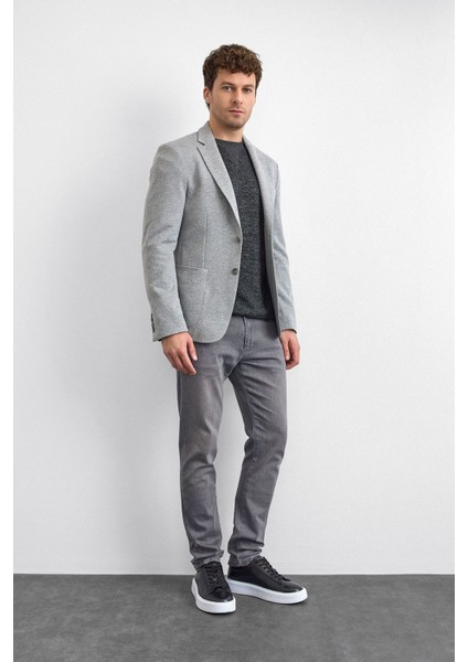 Pamuk Karışımlı Slim Fit Mono Yaka Ceket Erkek Ceket B35W50032 105 fırsatları