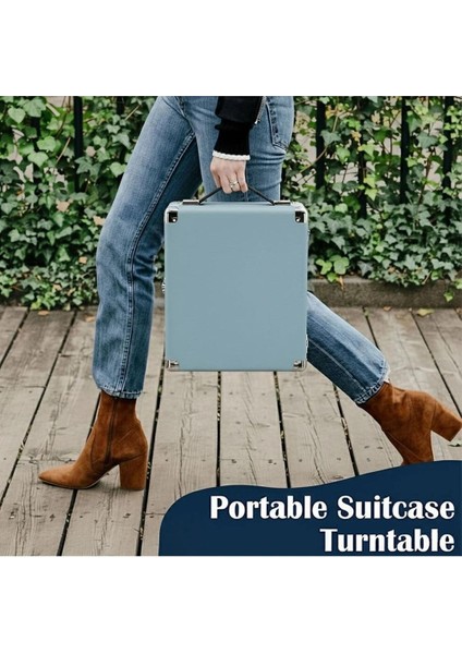 Record Master RM-311 Mavi Renkli Pikap - Tüm Plaklar Ile Uyumlu - Power Bank Lere Bağlanarak Kullanılabilme fırsatları