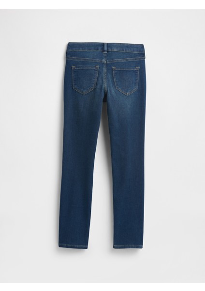 Kız Çocuk Koyu Mavi Skinny Jean Pantolon modelleri