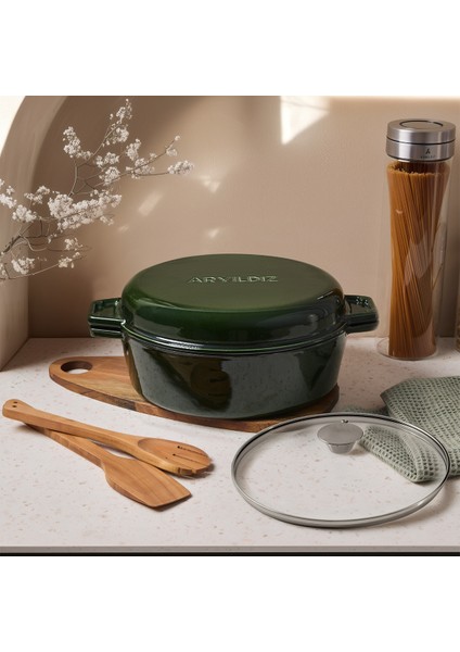 Duo Cast Iron Tencere Fesleğen 20 cm modelleri