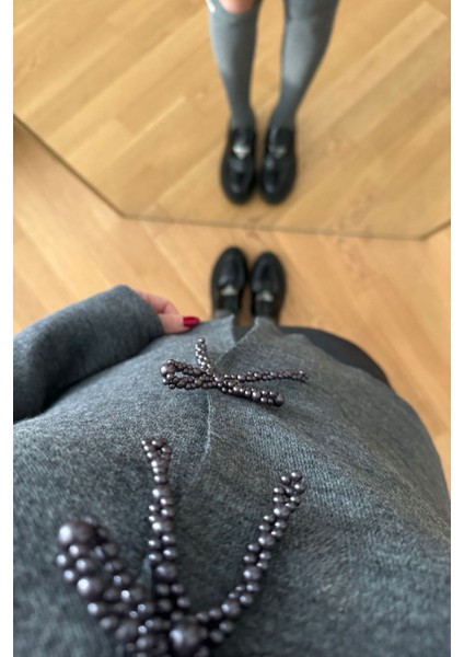 Inci Fiyonklu Tasarım Hırka- Gri modelleri