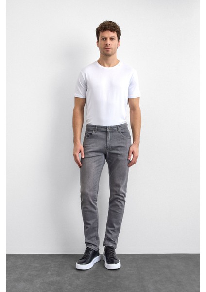 Pamuklu Slim Fit Normal Bel Dar Paça Jeans Erkek Kot Pantolon B35W35002 105 fiyatları