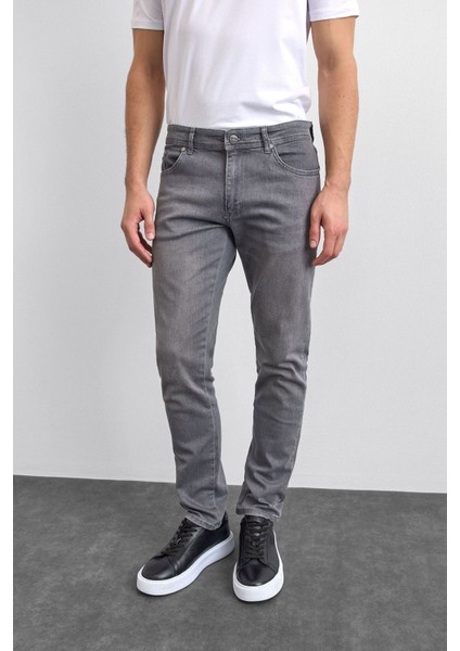 Pamuklu Slim Fit Normal Bel Dar Paça Jeans Erkek Kot Pantolon B35W35002 105 modelleri