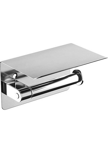 Tuvalet Kağıtlık, Etajerli - Parlak Paslanmaz Çelik