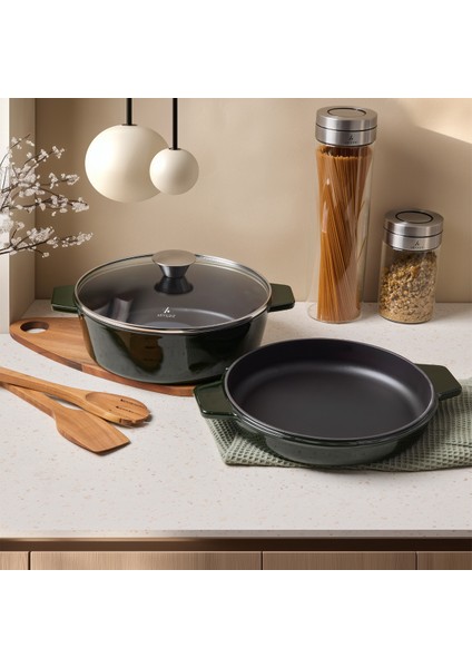 Duo Cast Iron Tencere Fesleğen 24 cm fiyatları