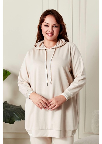 Kadın Büyük Beden Ribanalı Oysho Takım