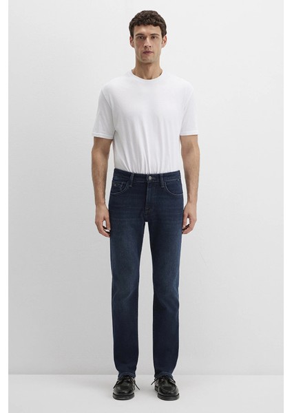 Hunter Pamuklu Regular Straight Fit Normal Bel Düz Paça Jeans Erkek Kot Pantolon 0020290825