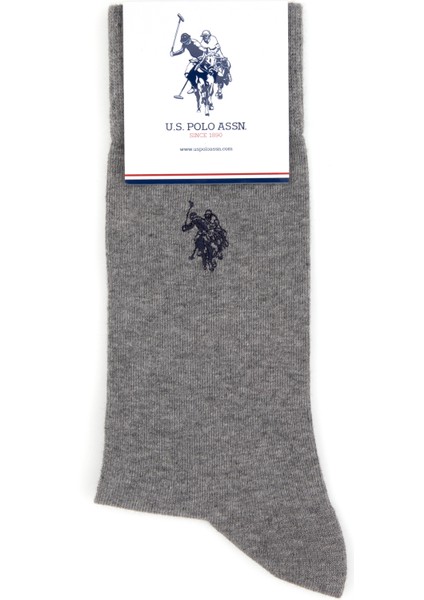 Erkek Gri Melanj Çorap (Soket) 50317965-VR086 fırsatları