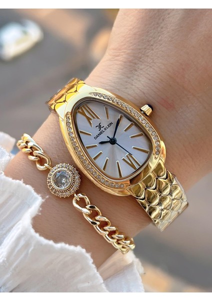 Çelik Kordon 30 mt Suya Dayanıklı Kadın Kol Saati+Bileklik BF.GF.10067.2