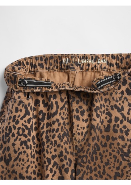 Kız Çocuk Kahverengi High-Rise Easy Barrel Jean Pantolon fiyatları