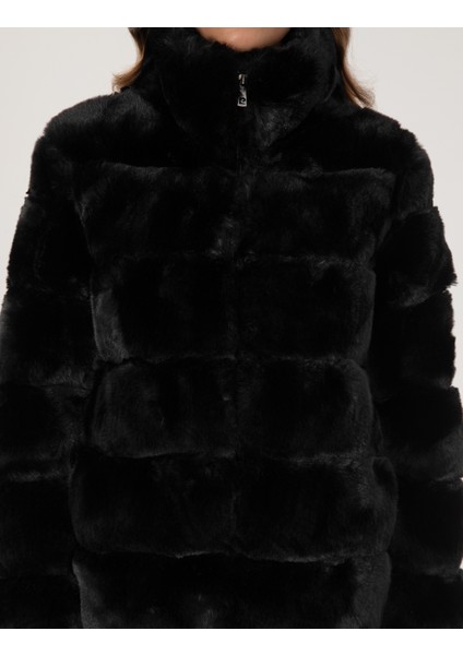 Kadın Siyah Comfort Fit Mont 50308995-VR046