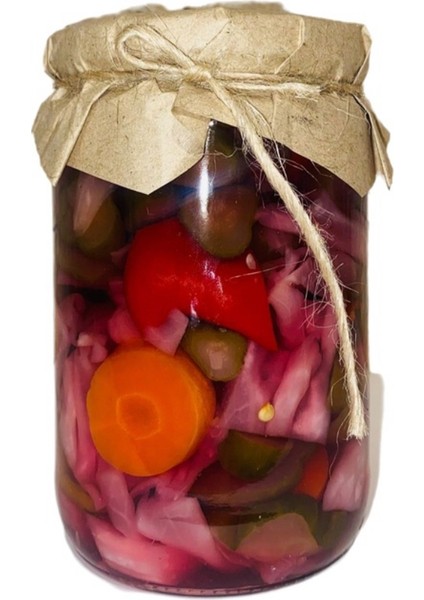 Bursa Gedelek Ev Yapımı Pancar Sulu Karışık Turşu 300GR