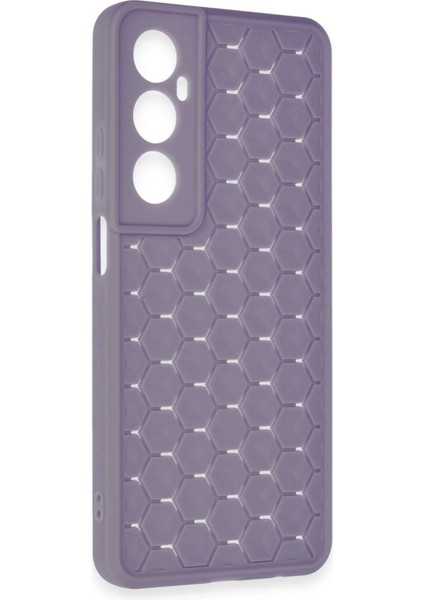 Realme C65 Kılıf Petek Silikon Kapak - LILA-(5796) - MB000X-2G7BR9 modelleri