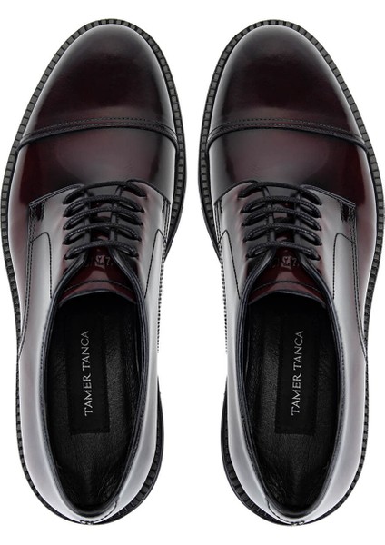 Erkek Hakiki Deri Bordo Klasik Ayakkabı 205 6155 Erk Ayk SK25-26 Bordo Acma indirimleri