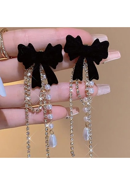 Set.up Taşlı Kurdele Küpe modelleri