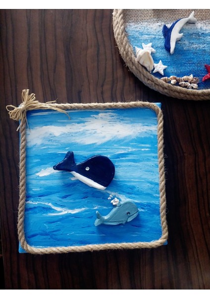 Dekoratif Duvar Süsü Balık Temalı Deniz Pano