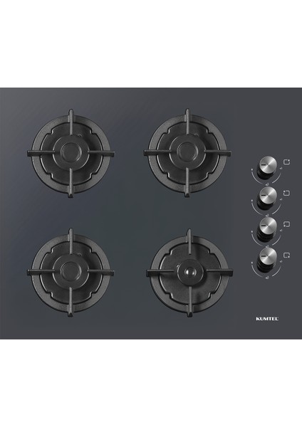 Plus 2\'li Antrasit(Gri) Ankastre Set (Ocak-Davlumbaz) modelleri