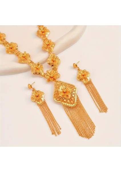 Set.up Altın Kaplama Tasarım Kolye Küpe Set fiyatları