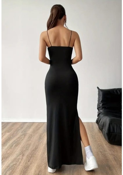 Askılı Yırtmaçlı Uzun Gece Elbisesi Mezuniyet Elbisesi fiyatları