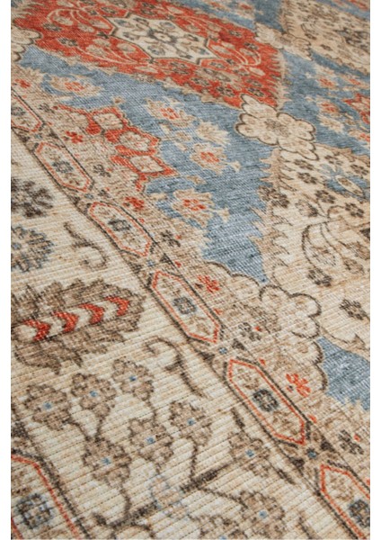 Norm Halı Allure 54-030 Lacivert Eskitme Halı Etnik Otantik Dokuma Şönil Yıkanabilir Salon Halısı fiyatları