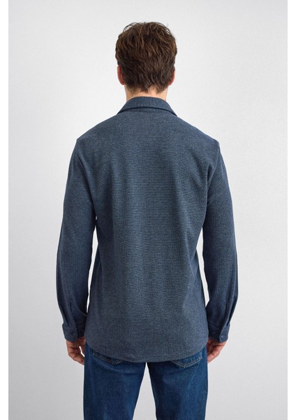 Pamuk Karışımlı Regular Fit Uzun Kollu Örme Gömlek Erkek Gömlek B35W22011 119 indirimleri