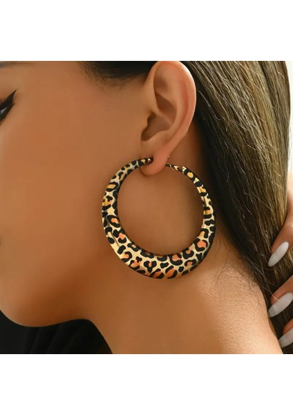 Set.up Leopar Model Halka Küpe fırsatları