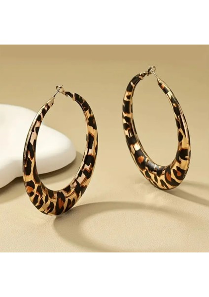 Set.up Leopar Model Halka Küpe indirimleri