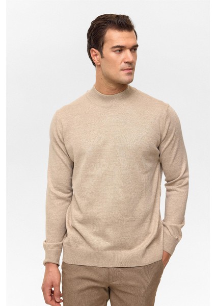 TR2013700485 Yün Akrilik Yarım Balıkçı Yaka Erkek Kazak