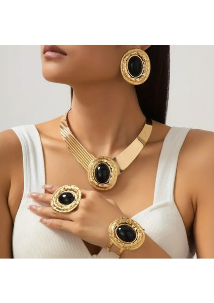 Set.up 4'lü Altın Kaplama Set