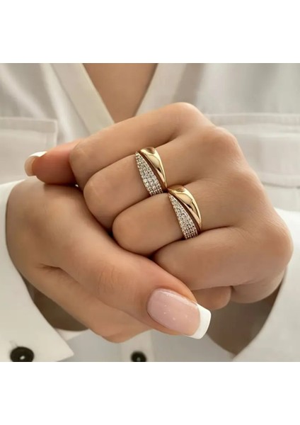 Set.up Taşlı Ayarlanabilir Yüzük