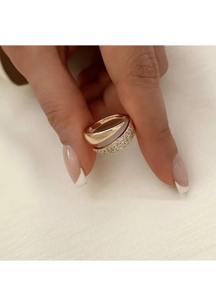 Set.up Taşlı Ayarlanabilir Yüzük