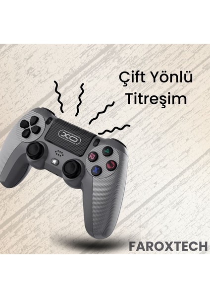 Pc-Ps4 Kablosuz Gamepad - Çift Titreşim Joystick- 6 Eksen - Pc Android Ios Uyumlu Oyun Kolu fırsatları