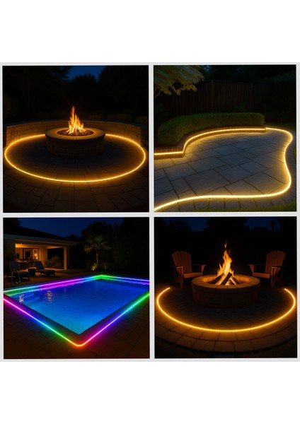 Solar Panelli 3000K Şerit LED Işık – Kumandalı, IP65, Bahçe Ağaç Çit Dekor Aydınlatma Seti fırsatları