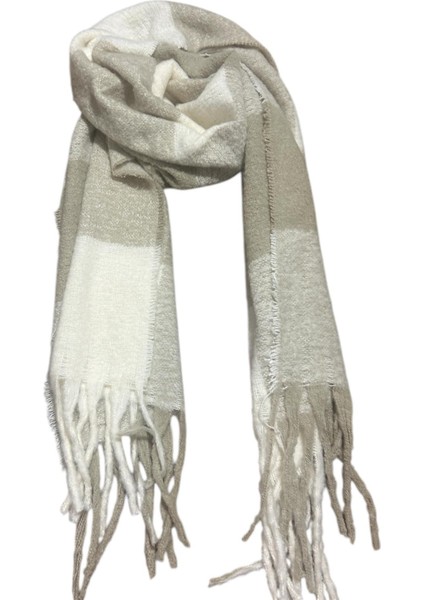 Püsküllü Yumuşak Dokulu Kadın Kışlık Atkı Şal – Puf ve Yumoş Dokulu Sıcak Tutucu Buklet Atkı