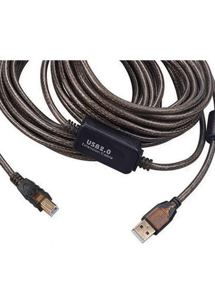 PM-29486 Şeffaf Chipset 10 Metre USB 2.0 Yazıcı Kablosu modelleri