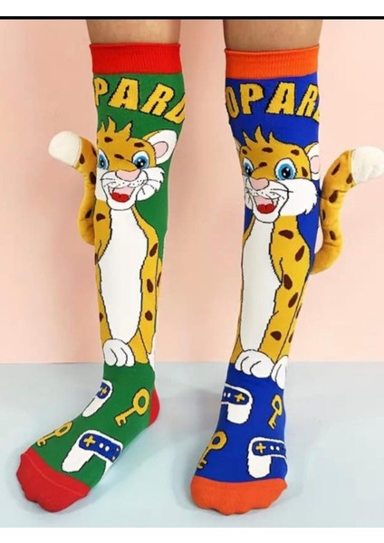 Maymun Figürlü Kuyruklu Diz Altı Çorap fiyatları