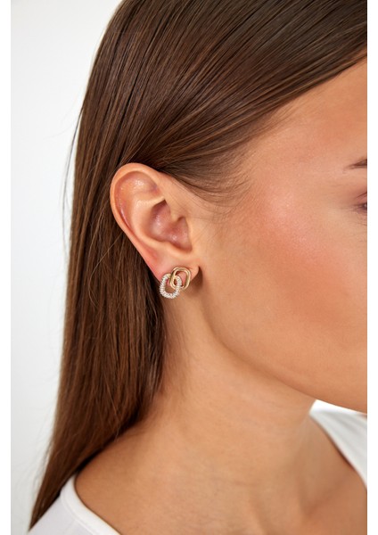 Set.up Gold Tasarım Küpe