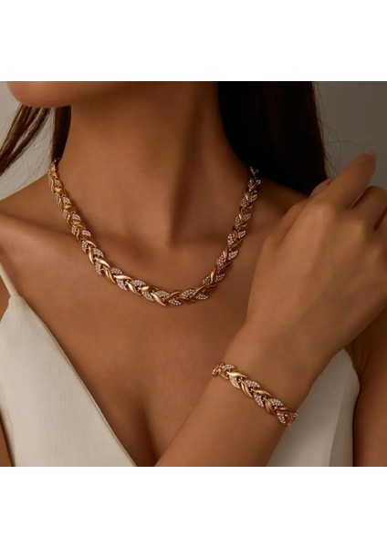 Set.up Altın Kaplama El Yapımı Tasarım Set 2'li Takım