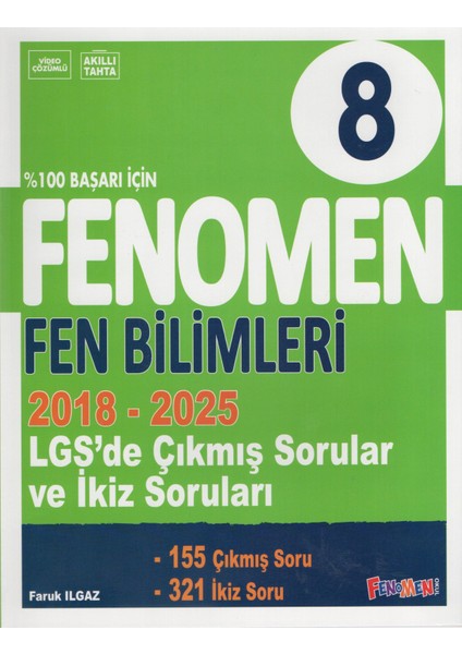 Fenomen 8. Sınıf Çıkmış Sorular ve Ikiz Sorular Tüm Dersler (2018-2025) fırsatları