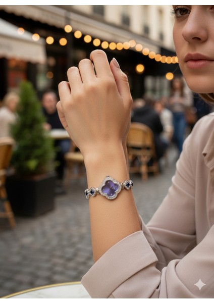 Set.up Tasarım Mor Saat