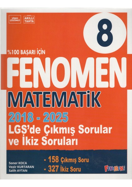 Fenomen 8. Sınıf Çıkmış Sorular ve Ikiz Sorular Türkçe + Matematik+Fen (2018-2025) fırsatları