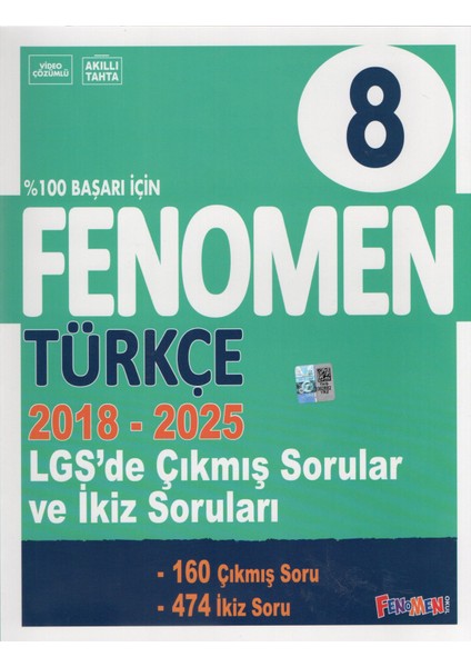 Fenomen 8. Sınıf Çıkmış Sorular ve Ikiz Sorular Türkçe + Matematik+Fen (2018-2025) indirimleri