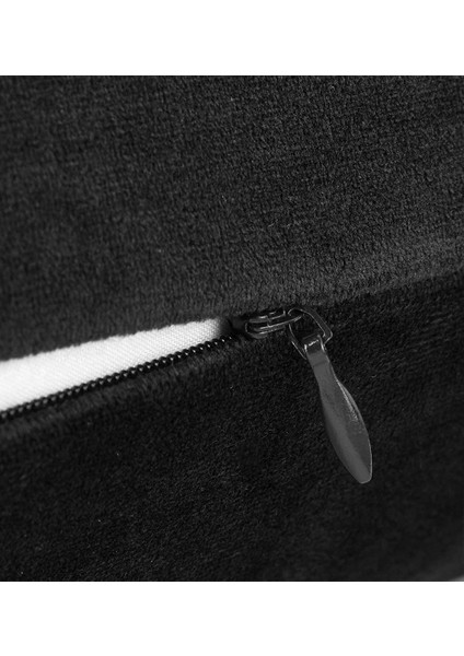 Siyah Kırlent Kılıfı 4'lü Set - Gizli Fermuarlı - Kadife Dokulu modelleri