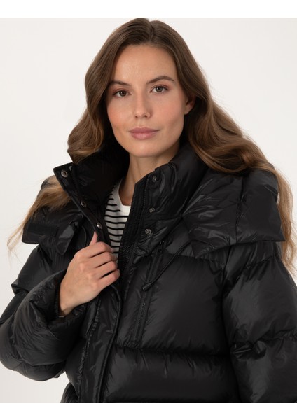 Kadın Siyah Oversize Mont 50309064-VR046 fiyatları