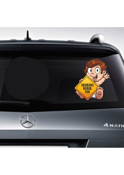 Arabada Bebek Var - Araba Oto Araç Pickup Sticker - 00299 fiyatları