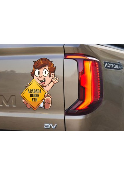 Arabada Bebek Var - Araba Oto Araç Pickup Sticker - 00299 indirimleri