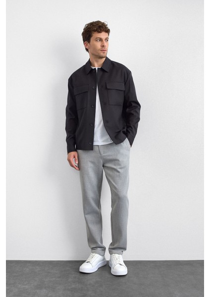 Pamuk Karışımlı Regular Fit Göğüs Cep Detaylı Ceket Erkek Ceket B35W50026 102 fiyatları