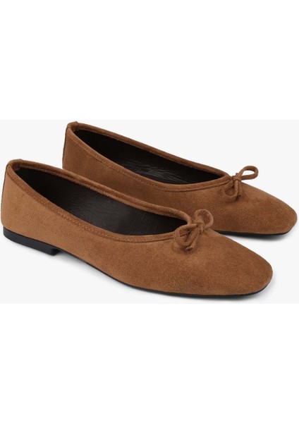 Kadın Lovia Taba Süet Fiyonklu Babet fiyatları